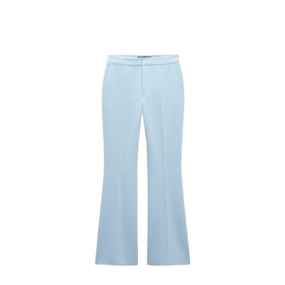 ZARA WIDE LEGGED SUIT TROUSERS SKY BLUE SIZE S | 3068/640